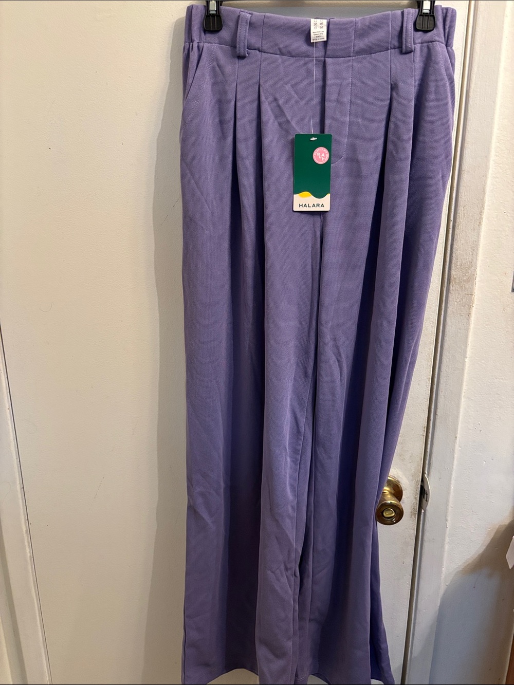 HALARA Lavender Pleated Maxi Pants - NWT — MEDIUM BUT RUNS BIG FEELS LARGE
